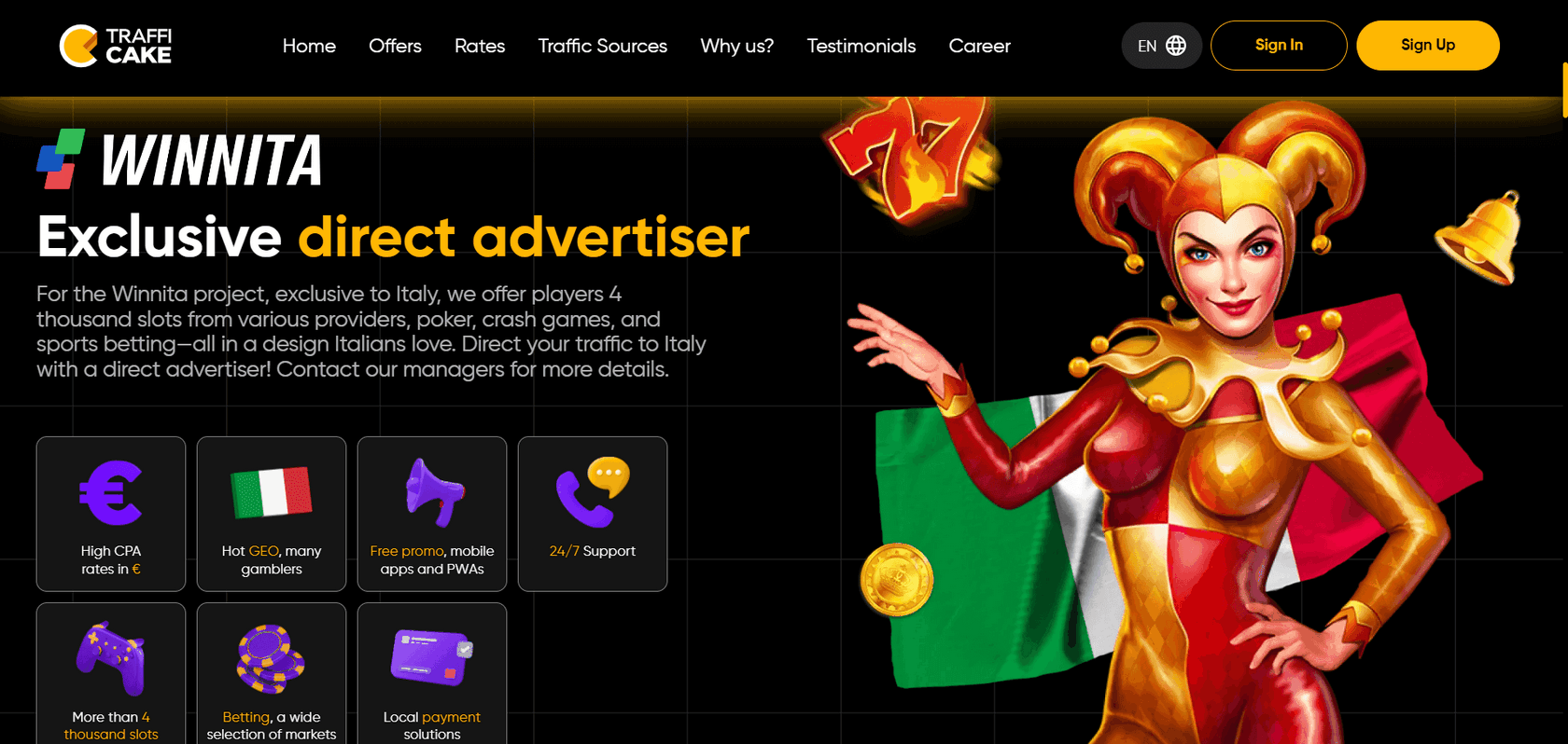 Sito Winnita Casino Italia