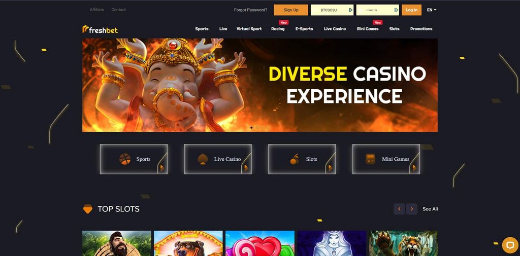 Casino online FreshBet oficial en el Reino Unido: ¡Bonos de hasta 1500 £!